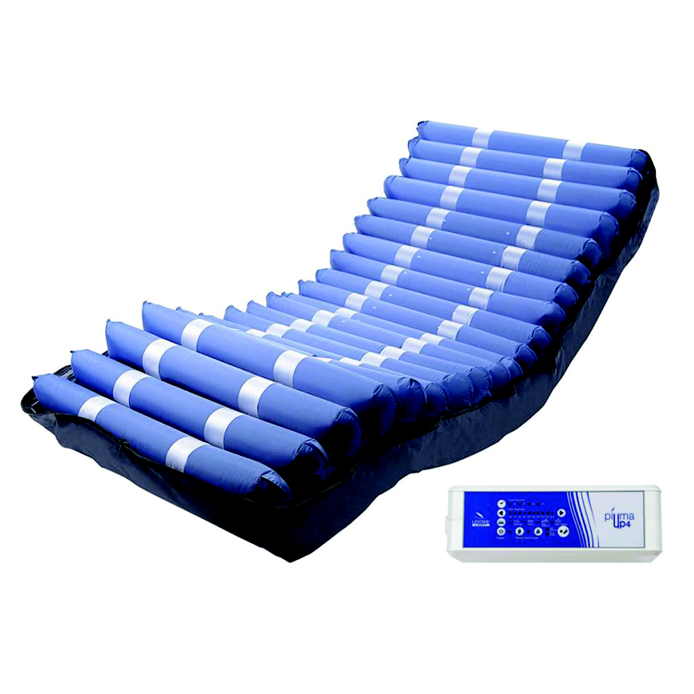 Kit Materasso Antidecubito 4 stadio Piuma Up 4 Pvc con compressore Blu Levitas