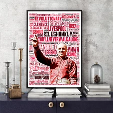 Bill Shankly Liverpool FC Legend Memorabilia/Collectable/Gift #216