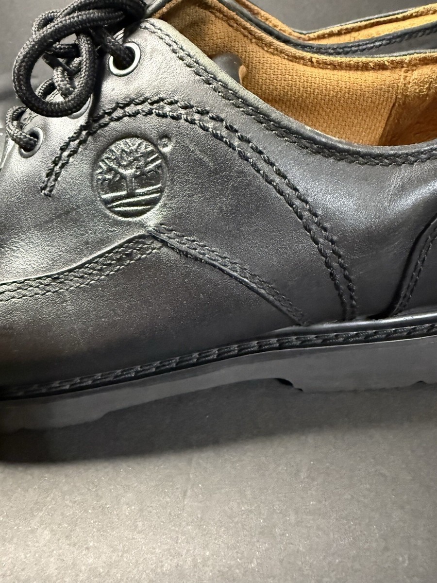 TIMBERLAND Waterproof Mens Size 8 1/2 M Black Leather Oxford  display picture 2