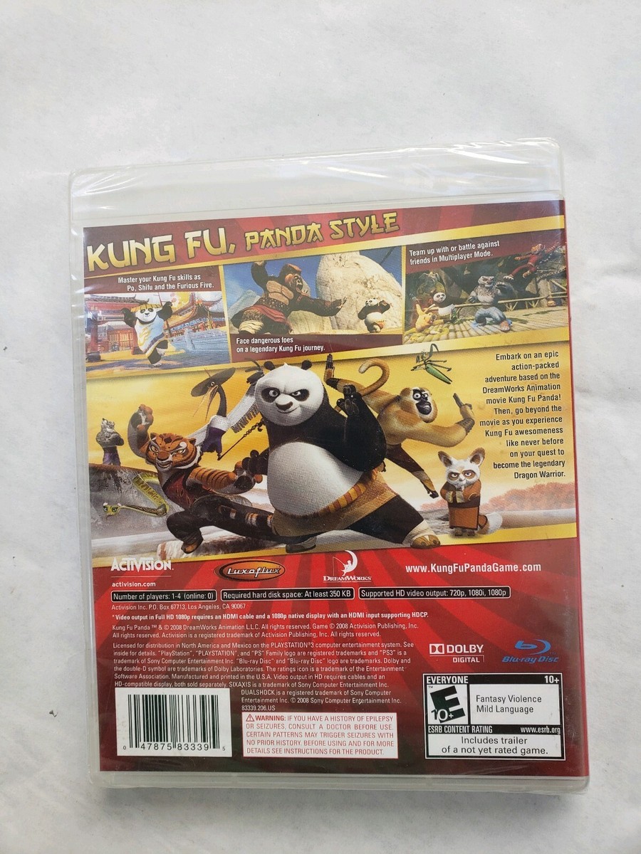 Playstation 3 PS3, KUNG FU PANDA -- BRAND NEW FACTORY SEALED RARE