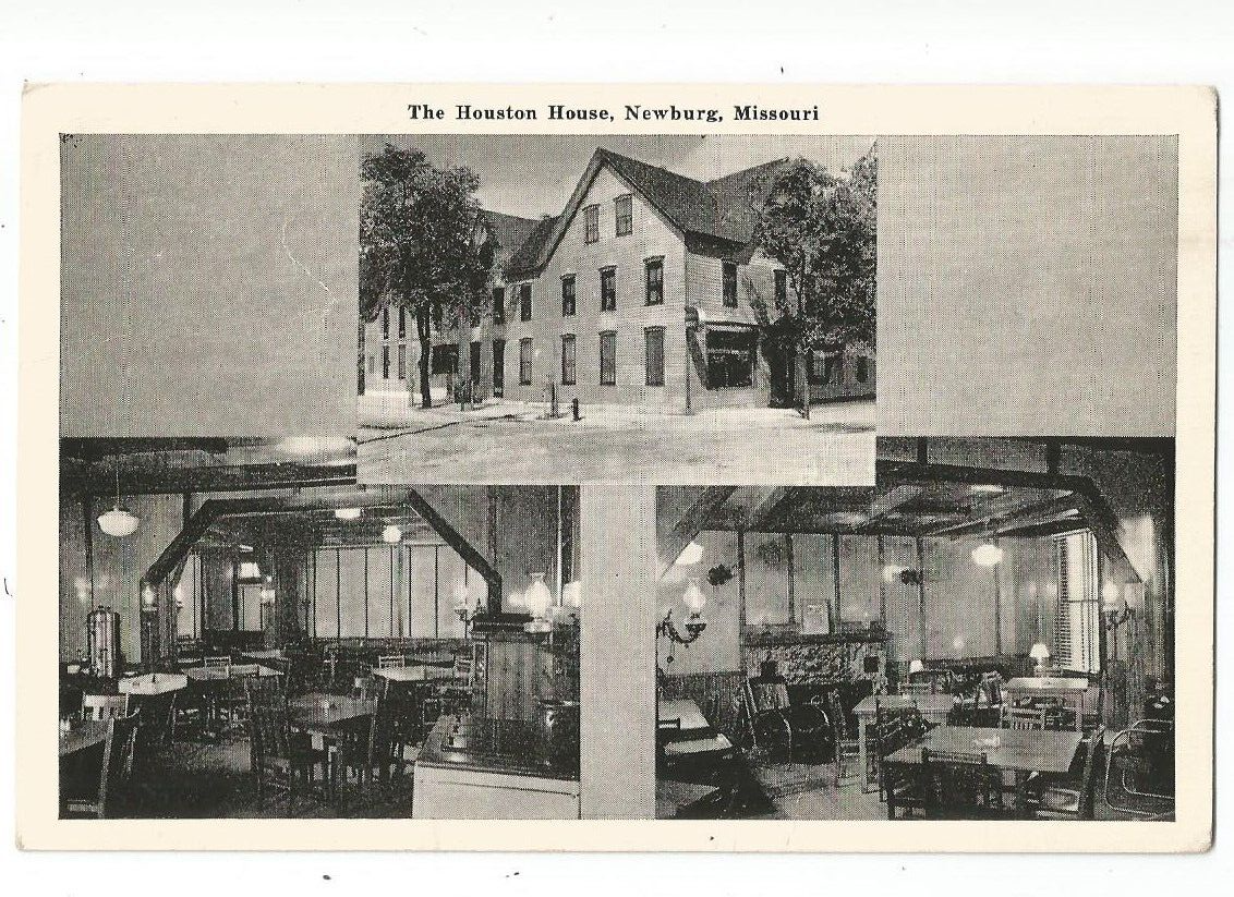 Newburg, MO Missouri old Postcard, Houston House Hotel, 2 Miles South