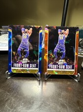 2018-19 Contenders Optic LeBron James Front-Row Seat Red &Blue Cracked Ice Prizm