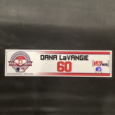 2004 Opening Day Dana LaVangie Boston Red Sox Game Used Locker Name Plate MLB Ho