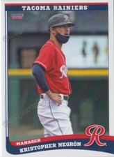 2021 Tacoma Rainiers Kristopher Negron Seattle Mariners MGR