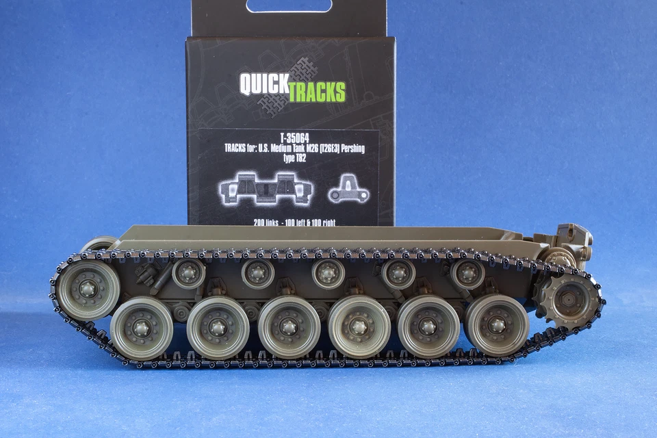 1/35 QuickTracks T-35064 Tracks for U.S. Medium Tank M26 (T26E3) Pershing (T82) - Image 4 of 4