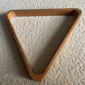 Vintage Wood Pool Ball Rack Billiards Wooden Triangle