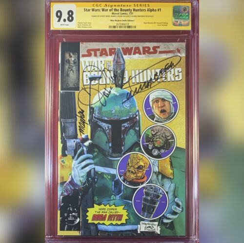 STAR WARS WAR OF THE BOUNTY HUNTERS ALPHA #1 CGC 9.8 3X SS BEER LOGAN MAYHEW - Picture 1 of 1