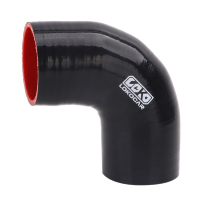 Silicone Hose Elbow Coupler Joiner Pipe 2'' to 2'' 90° Degree 102mm Length Black