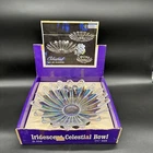 Vintage Federal Glass Iridescent Celestial Sunburst Center Serving Bowl in Box