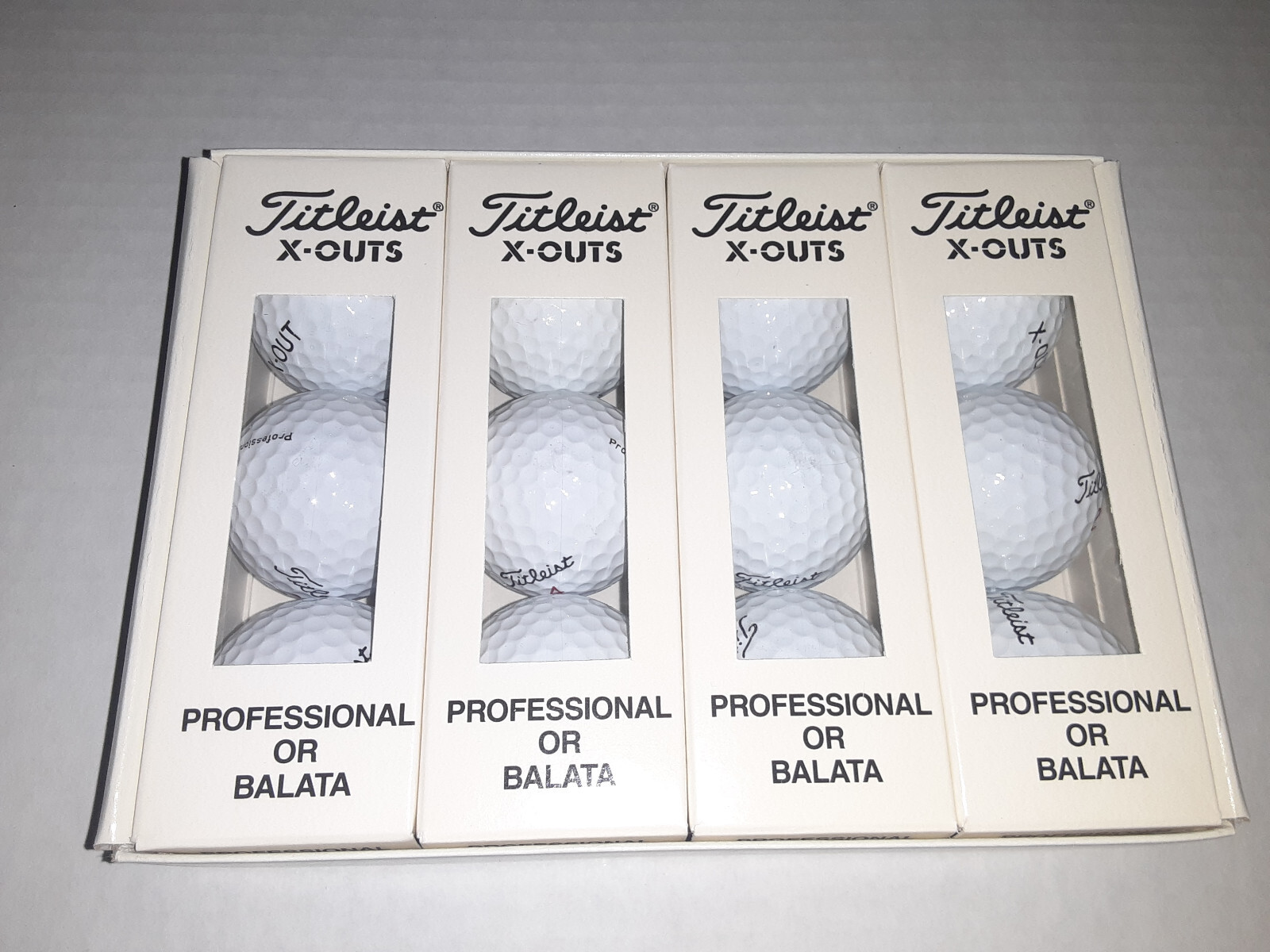 Titleist Dozen 12 Golf Balls XOuts Professional Balls eBay