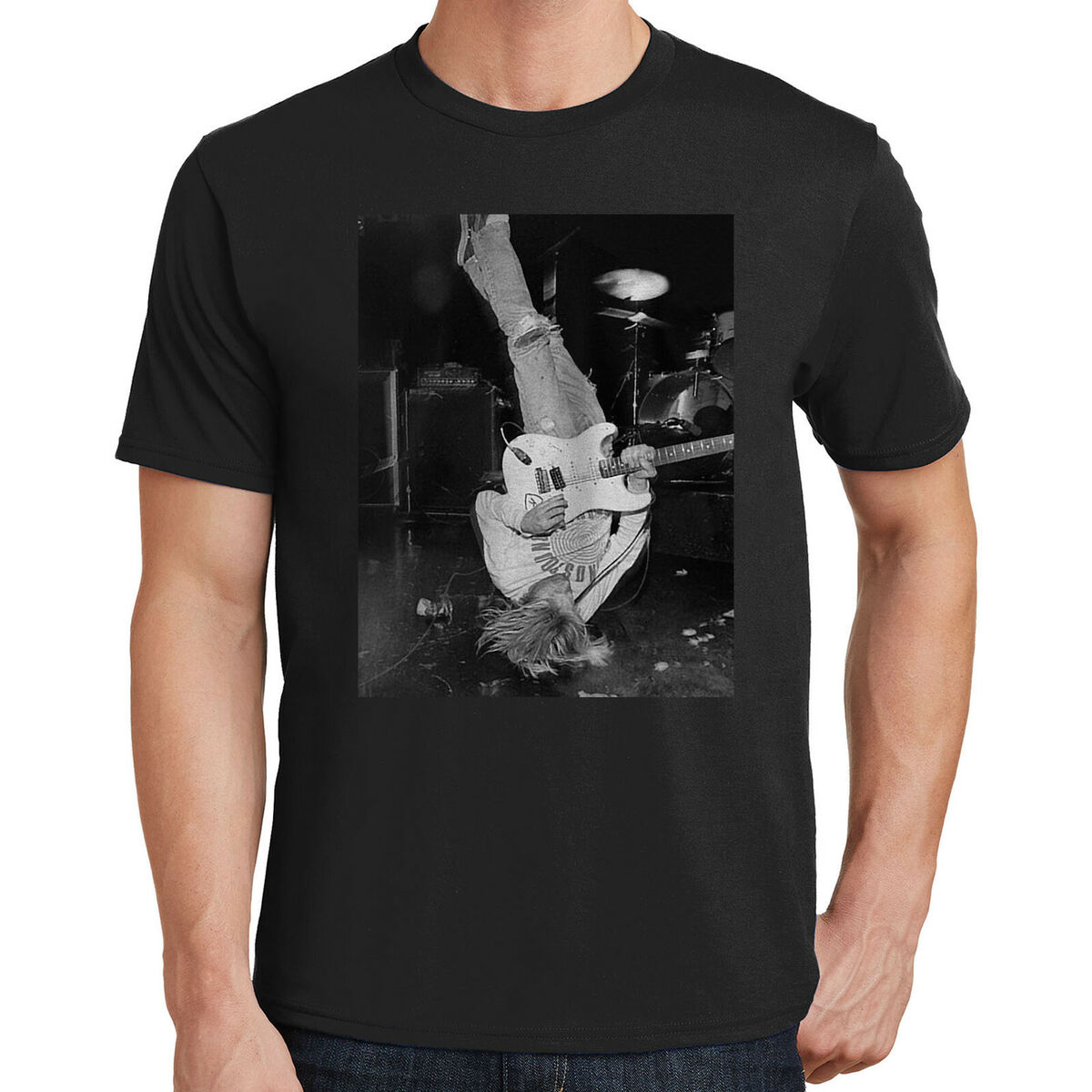Kurt Cobain Head Spin T-Shirt Guitar Nirvana 90's Old School Kurt Cobain Head Spin T-Shirt Guitar Nirvana 90's Old School