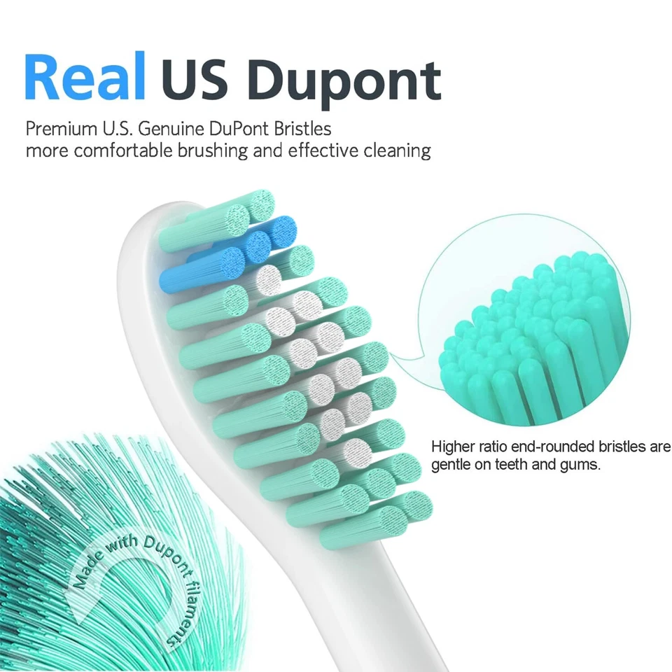 4/6/8/12/16* Electric Toothbrush Replacement Heads for Philips Sonicare E Series - Image 3 of 4