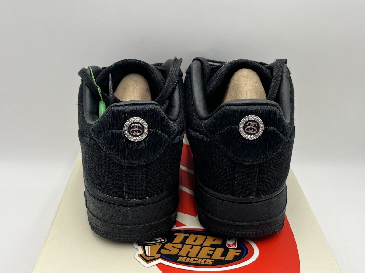 靴 Stussy Nike Air Force 1 Low Triple Black Stussy X Air Force 1 Low 'Triple Black' - Nike - CZ9084 001