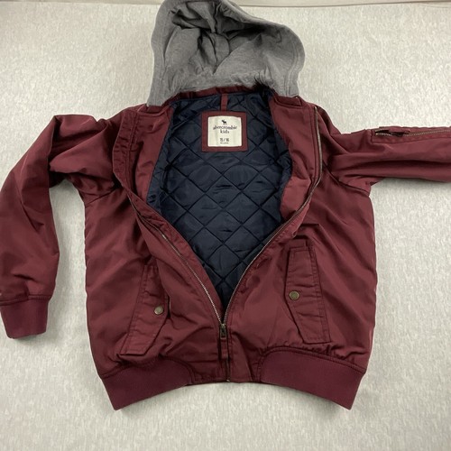 Abercrombie Wover Jacket Big Kid’s 15/16 Hooded Full Zipper Comfy Pockets - Picture 5 of 17