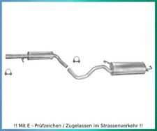 Auspuffanlage für VW Golf IV 4  1.6 1.9 SDI Auspuff Mitteltopf Endtopf Schelle