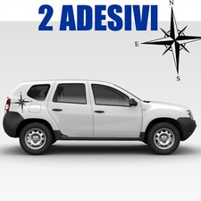 2 adesivi auto rosa dei venti tuning strisce fiancate laterali racing a0461
