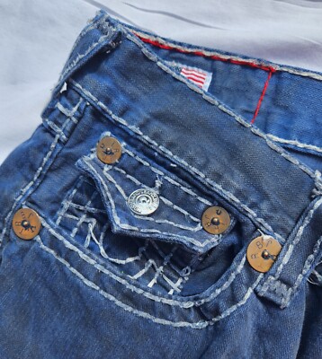 True Religion Mens Jeans 38x34 RN #112790 CA# 57414-Ricky Super T
