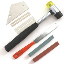 Guitar Luthier Tool Kit File Fret Crowning Rocker Grinding Rubber Hammer
