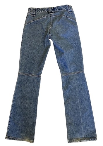 Vtg DKNY Bareback Jeans Womens Size 1 26 x 31 Low Rise Exposed Zipper Distressed - Picture 2 of 12
