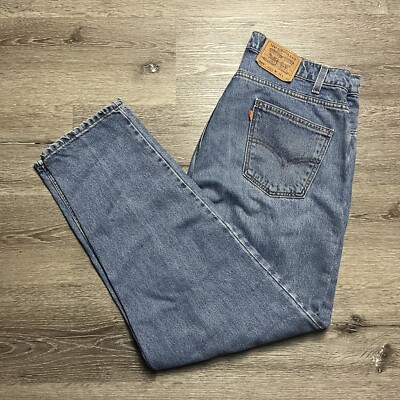 Vintage 90s Levi's 560 Orange Tab Jeans Measures 36x31.5 Loose Fit