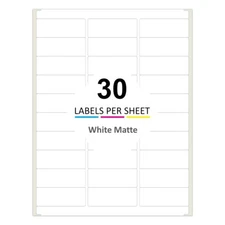 750 2.625x1 Address Mailing Labels Shipping Stickers for Laser & Inkjet Printer
