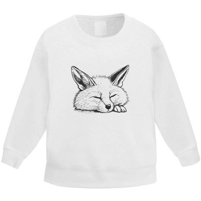 Kinder Sweatshirt / Pullover / Pulli ''Fennec Fox Sleeping'' (KW048170)