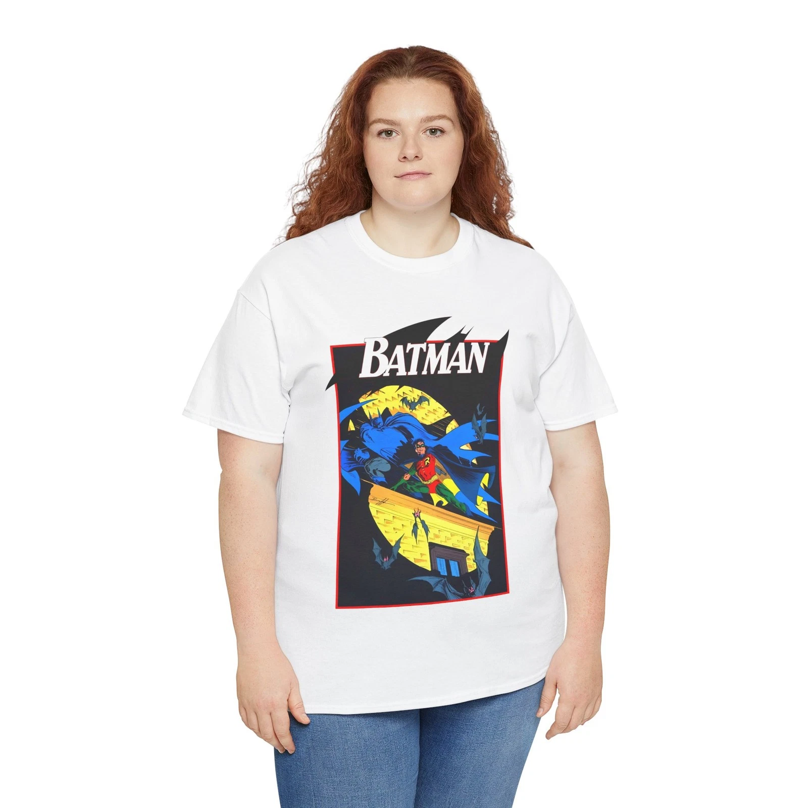 Batman & Robin T-Shirt - Norm Breyfogle Art - DC Comics - Dynamic Duo - Gotham