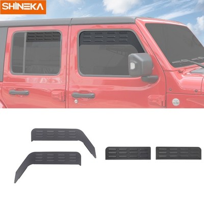 For 2018+ Jeep Wrangler JL JLU Front / Rear Window Louver Air Vent Blinds Panel