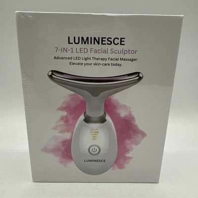 Luminesce 7 In 1 LED Facial Sculptor LED Face Device Anti-Aging, Toning, NIP