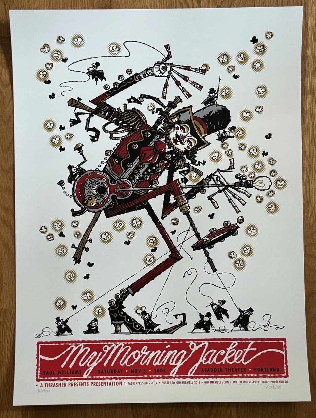 Concert Poster Portland 2005 Aladdin Theater Burwell