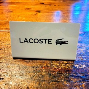 【非売品】極希少 LACOSTE サインプレート オブジェ ディスプレイ レアアイテム☆LACOSTE☆ラコステ☆非売品☆ロゴマーク☆店頭用