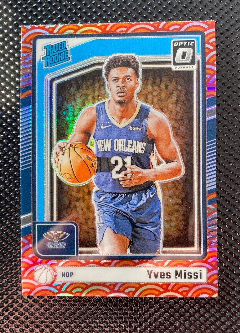 2024-25 Donruss Optic Yves Missi Rated Rookie #265 Photon Prizm Pelicans