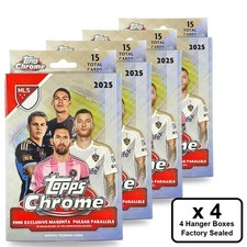 2025 Topps MLS Chrome Soccer Hanger Box (Lot of 4) #HL