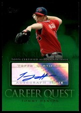 2009 Topps Updates &amp; Highlights #CQA-TH Tommy Hanson Career Quest Autographs
