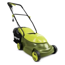 Sun Joe MJ401E 14 Inch 12 Amp Home Electric Corded Push Behind Lawn Mower, Green