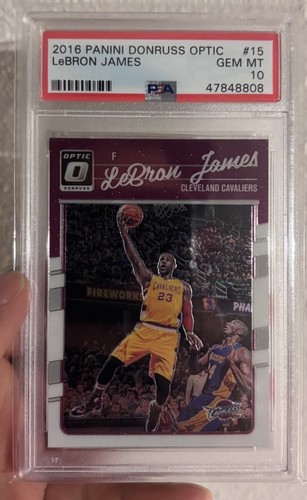 2016 Donruss Optic Basketball #15 LeBron James PSA 10