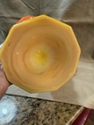 Vintage LE Smith Bittersweet Dominion Orange Slag Glass Pedestal Compote - Rare — photo 5