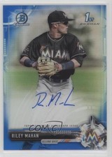 2017 Bowman Draft Chrome Pick Blue Refractor 69/150 Riley Mahan #CDA-RM Auto 0c6