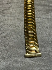 E) VINTAGE WATCH BAND 1/20 -12K GOLD FILLED TOP -KREISLER-5.5"