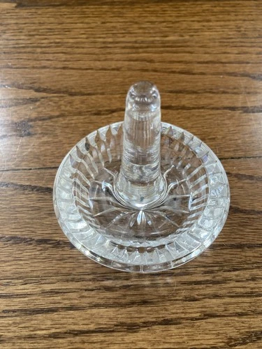 Waterford Vanity Crystal Ring Holder Vintage Great Engagement Gift
