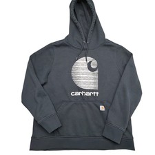Carhartt Rain Defender Women's Relaxed Fit Pullover Hoodie Black XL