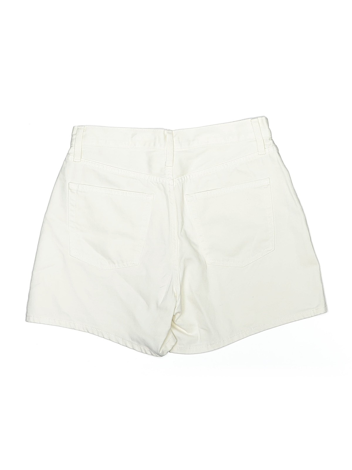 Uniqlo Women Ivory Shorts 26W thumbnail 2