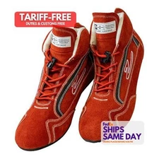 Zamp ZAMRS00100212 SFI 3.3/5 Red Size 12 Suede Driving Shoe Performance Parts