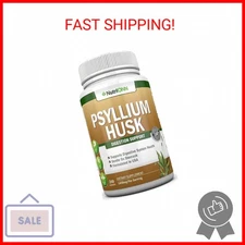 NutriONN PSYLLIUM Husk Capsules - 1450mg Per Serving - 240 Capsules - Double Str