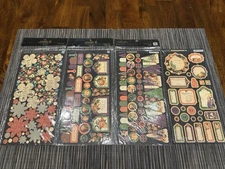 Graphic 45 Chipboard Tags Die-cuts Scrapbooking Embellishments Lot