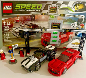 LEGO 75874 SPEED CHAMPIONS Chevrolet Camaro Drag Race 445p 100% Complete Retired