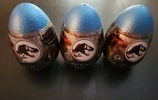 Set of 3 JURASSIC WORLD Captivz PLATED Dinosaurs Pop N Lock Figures Blind Eggs