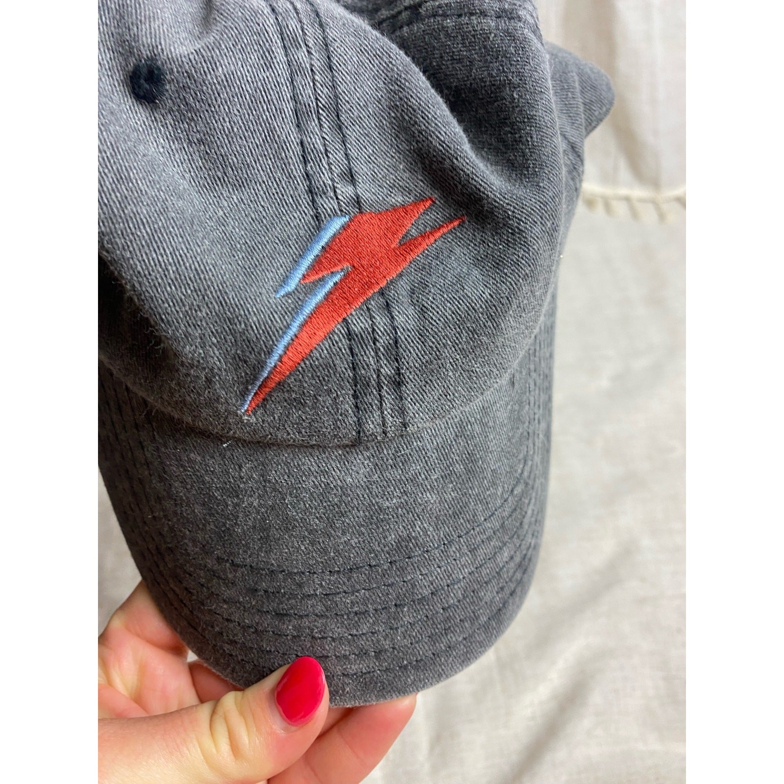 Lightning Gray Dad Baseball Hat - image 1