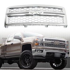 For Chevrolet Silverado 1500 2014 2015 Plastic Front Upper Center Mesh Grille