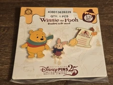 Disney Hundred Acre Wood Series Winnie the Pooh Feb Piglet Pin Set 2/12 New LE